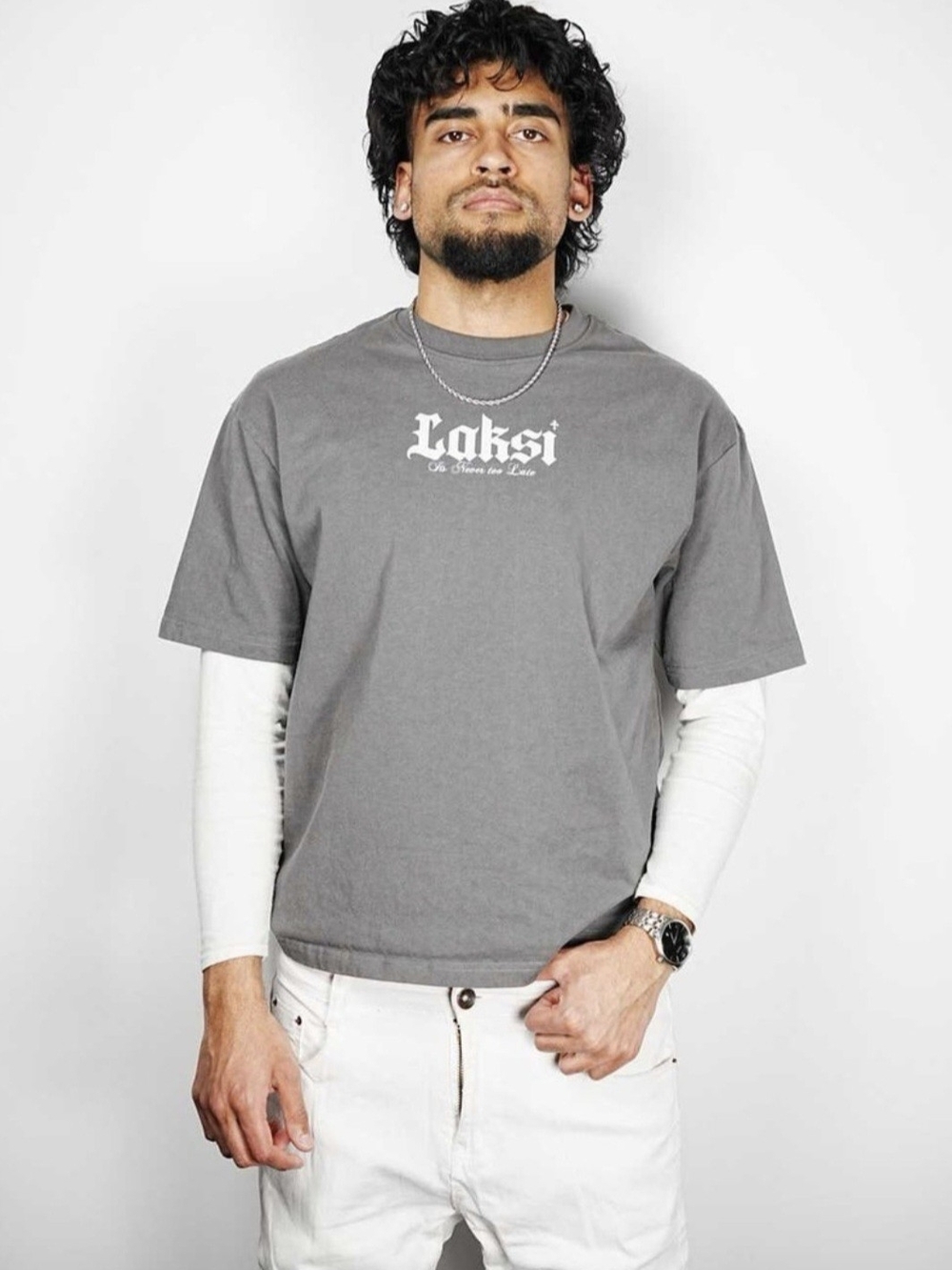 Lakshi Greys Medium Saint Tee (P56)